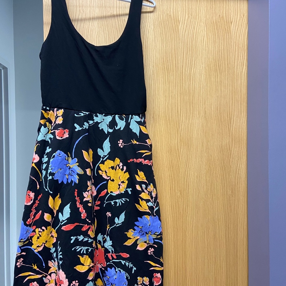 Pact Floral Black Dress